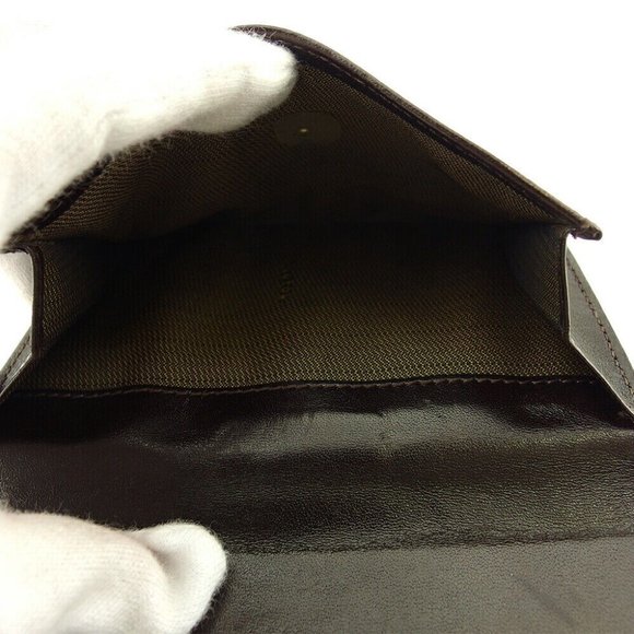 FENDI W Wallet Zukka Beige Canvas x Leather Authentic - Picture 10 of 10